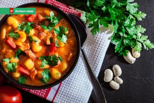 Recipe  Bean soup with tomatoes 