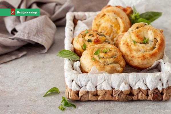Recipe  Cheese buns with ham 