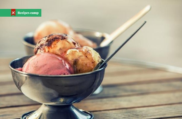 Recipe  Strawberries + Angel Food Ice Cream