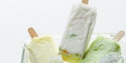 Lime & coconut ice lollies