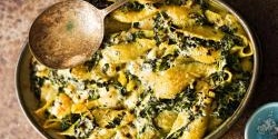 Pasta Bake with Spinach and Parmesan
