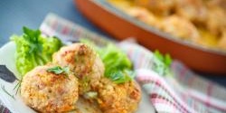 Pork Meatballs Loaded with Apple and Cheddar