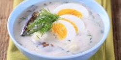 Potato soup with eggs(Kulajda)