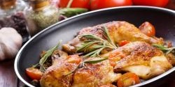Skillet Chicken with Escarole and Pecorino