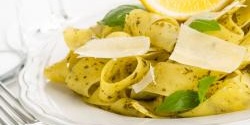 Spring vegetable tagliatelle with lemon and chive