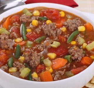 Hearty Beef and Freezer Veggie Soup