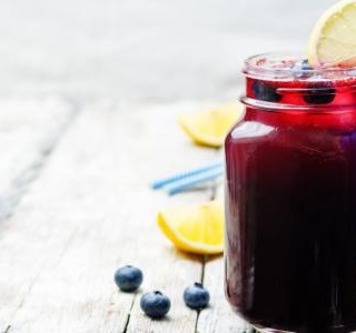 Red and Blue Berry Lemonade Slush