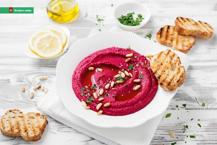 Beet and chickpea spread
