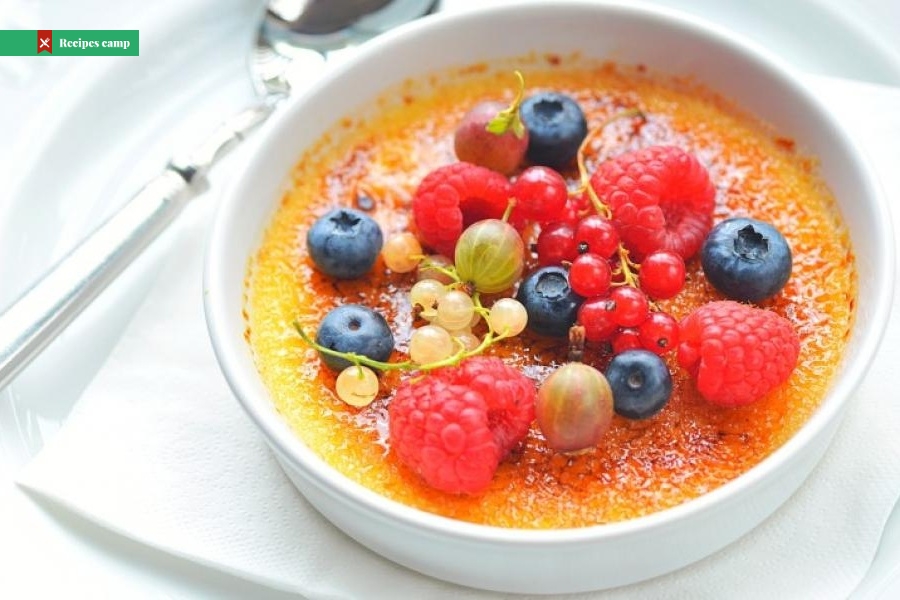 Creme Brulee with Marinated Fruits