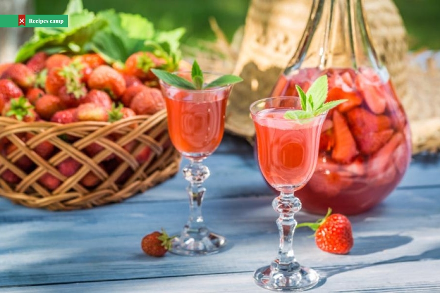 Homemade strawberry-infused Vodka
