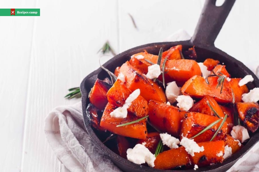 Maple Roasted Pumpkin with Chilli and Feta