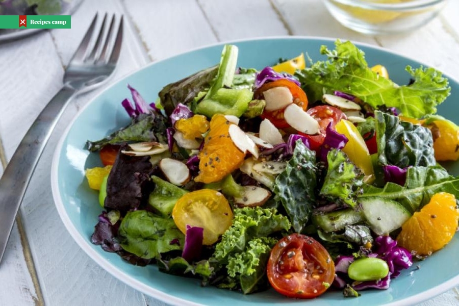 Marinated Kale Salad with Apple and Oranges