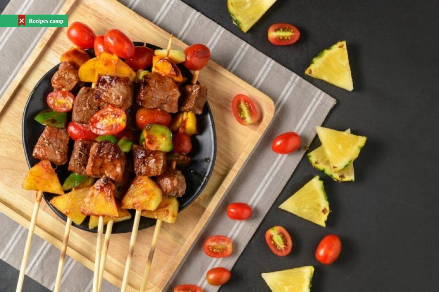 Sweet-and-Sour Pork Skewers with Pineapple